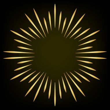 Havai fişek tasarım öğesi. Kıvılcım yıldız Eliment