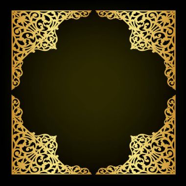 Soyut şark süsleme süslemeleri vektör