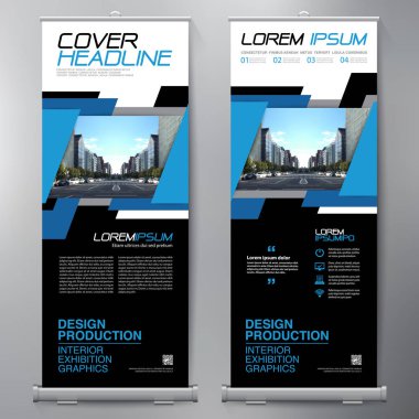 İş olarak topla. Standee tasarım. Afiş şablon. 