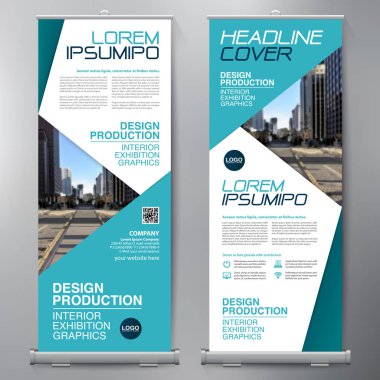 İş olarak topla. Standee tasarım. Afiş şablon. 