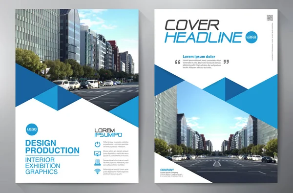 Business Broschüre Flyer Design Vorlage a4. — Stockvektor