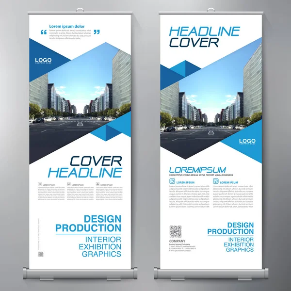 Los negocios se van. Standee Design. Plantilla de banner . — Vector de stock