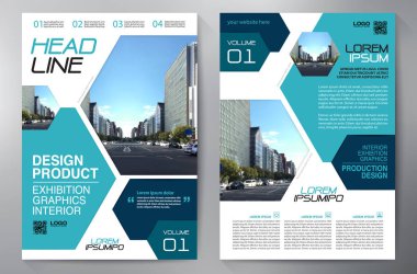 İş broşür el ilanı tasarımı a4 şablonu. 