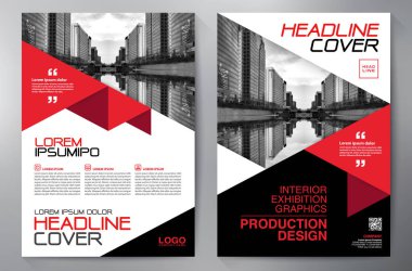 İş broşür el ilanı tasarımı a4 şablonu. 