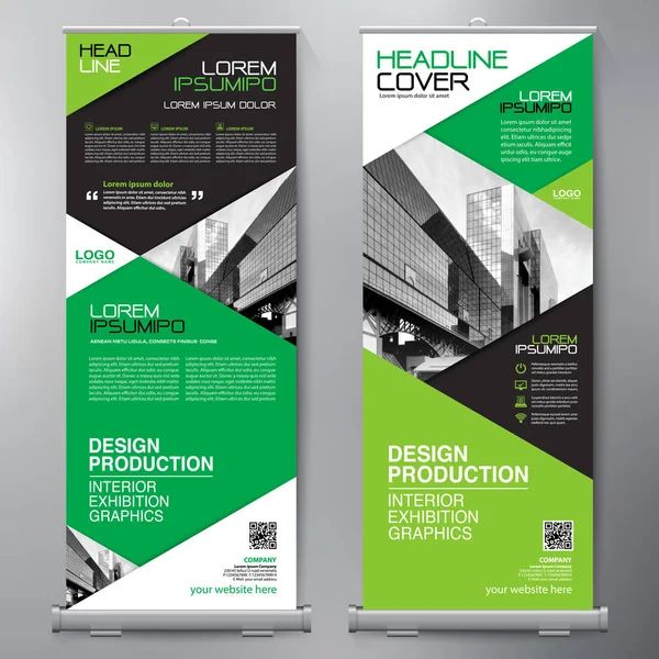 Los negocios se van. Standee Design. Plantilla de banner . — Vector de stock