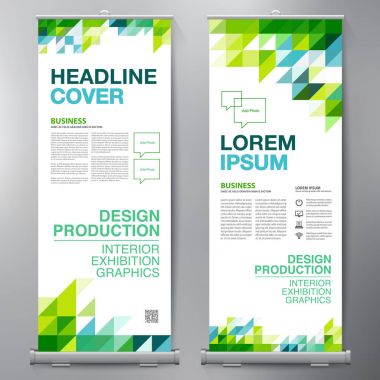 İş olarak topla. Standee tasarım. Afiş şablon. 