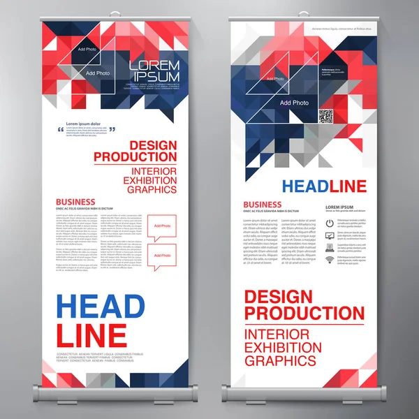 Gli affari si mettono male. Standee Design. Modello banner . — Vettoriale Stock