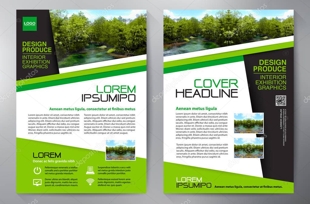 Business brochure flyer design a4 template. 
