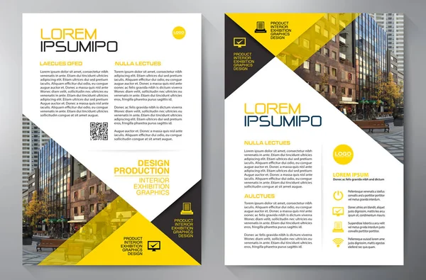 Zakelijke brochure folder-ontwerpsjabloon a4. — Stockvector