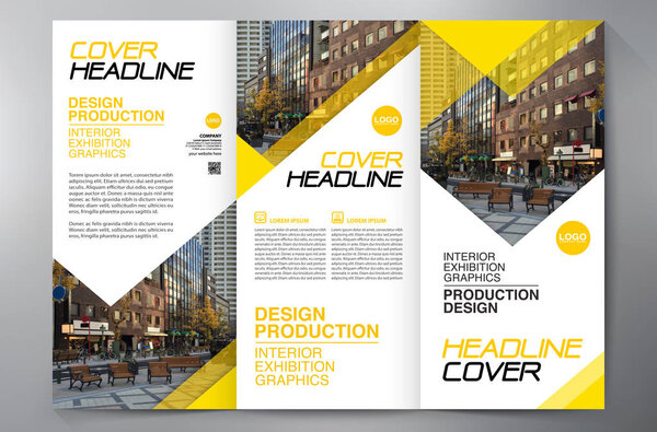 Brochure 3 fold flyer design a4 template. 