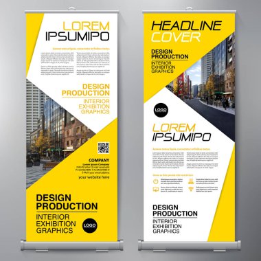 İş olarak topla. Standee tasarım. Banner şablon. Sunu 