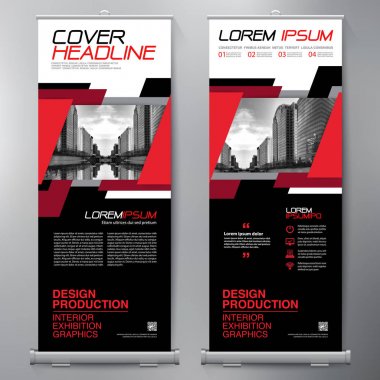 İş olarak topla. Standee tasarım. Banner şablon. Sunu 