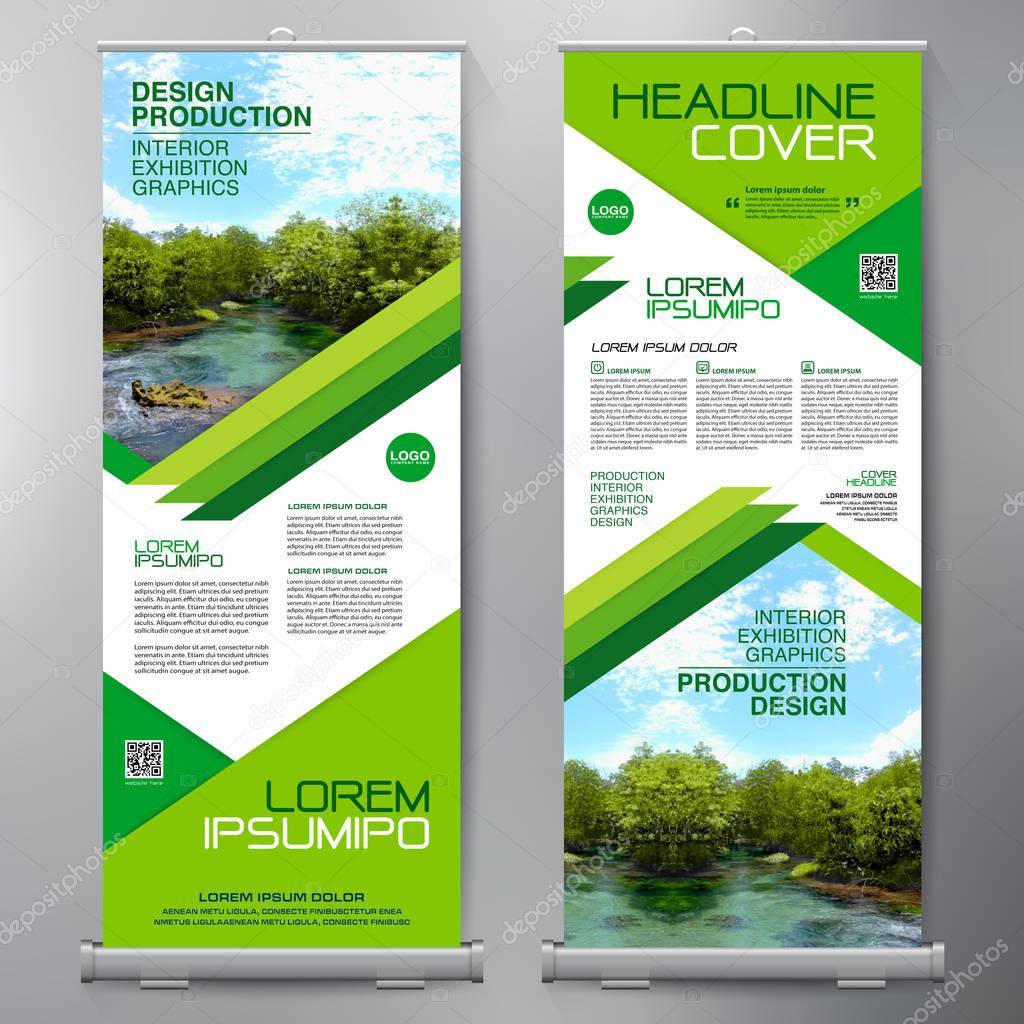 Business Roll Up. Standee Design. Banner Template. Presentation 