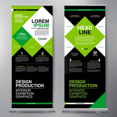 İş olarak topla. Standee tasarım. Banner şablon. Sunu 