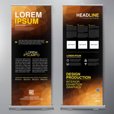 İş olarak topla. Standee tasarım. Banner şablon. Sunu 