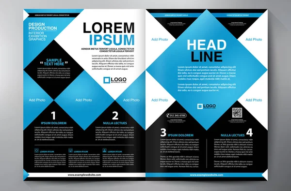 Бизнес-брошюра. Дизайн флаеров. Leaflets a4 Template. Мбаппе — стоковый вектор