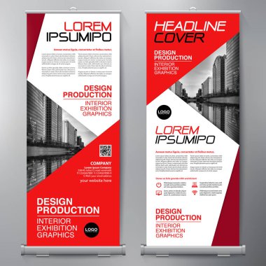 İş olarak topla. Standee tasarım. Banner şablon. Sunu 