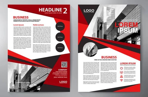 Zakelijke Brochure. Flyer ontwerpen. Brochures a4 sjabloon. Cover Boo — Stockvector