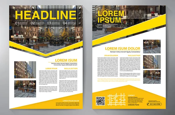 Zakelijke Brochure. Flyer ontwerpen. Brochures a4 sjabloon. Cover Boo — Stockvector