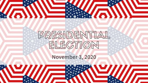 2020 Wybory Prezydenckie Stanach Zjednoczonych Głosowanie Amerykańskie Tekst Słowa Tytuł — Zdjęcie stockowe