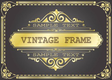 Altın antika çerçeve