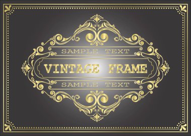 Altın antika çerçeve