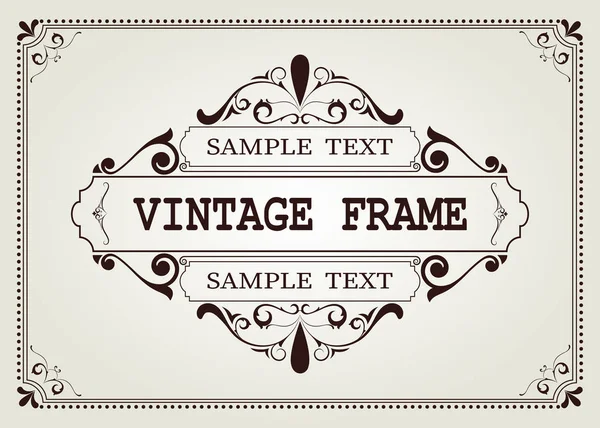 Cadre vintage — Image vectorielle