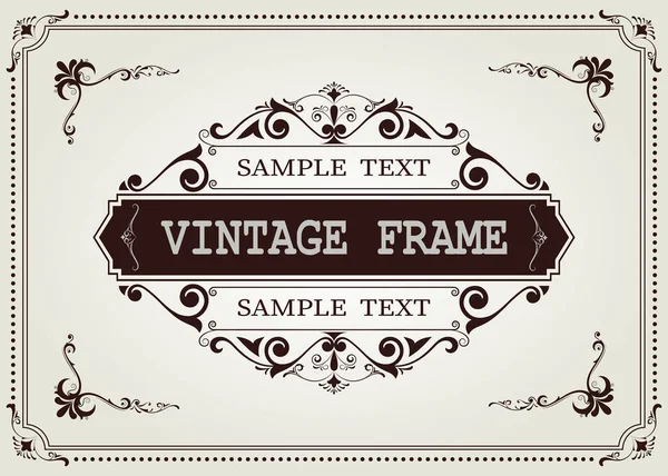 Marco vintage — Vector de stock