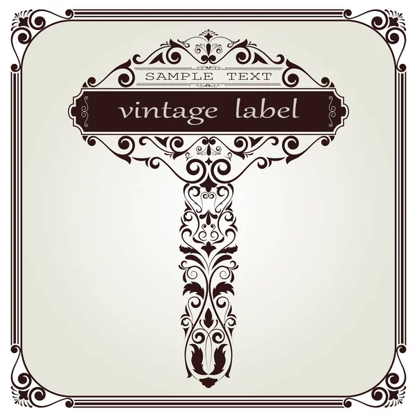 Vintage etiketten — Stockvector