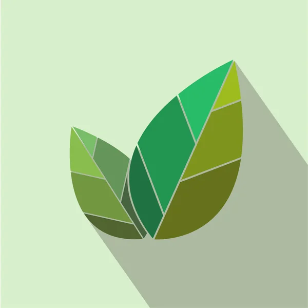 Icono de hoja — Vector de stock