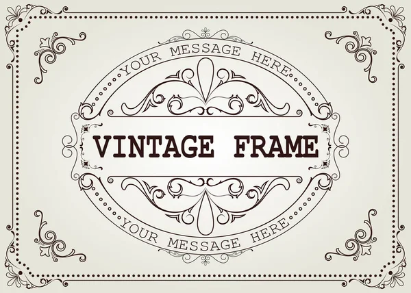 Cadre vintage — Image vectorielle