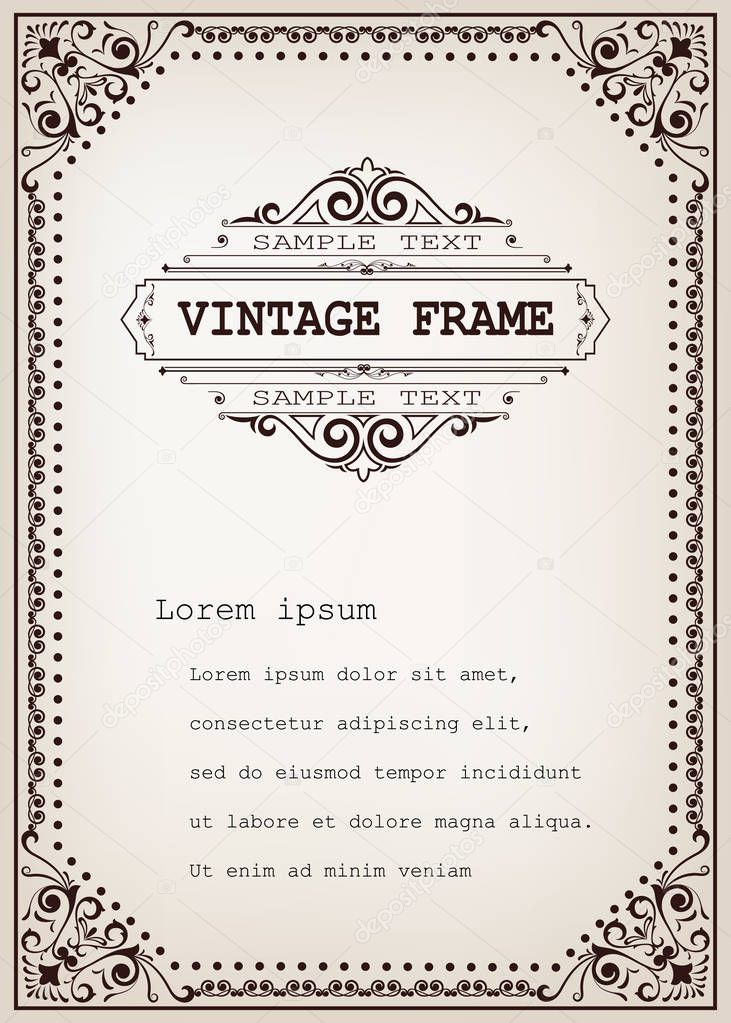 vintage frame