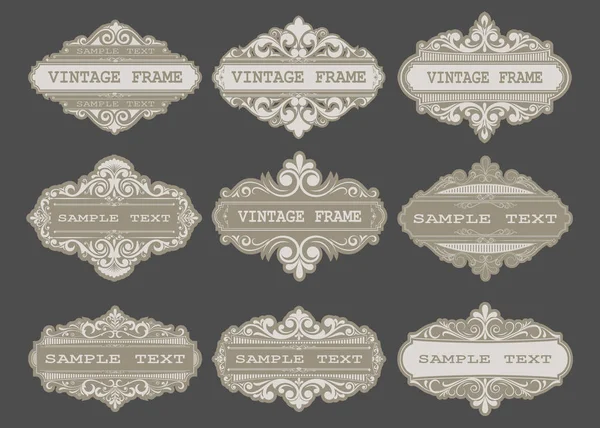 Vintage frames — Stock Vector