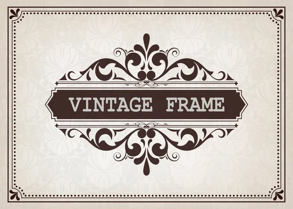 Vintage frame — Stock Vector