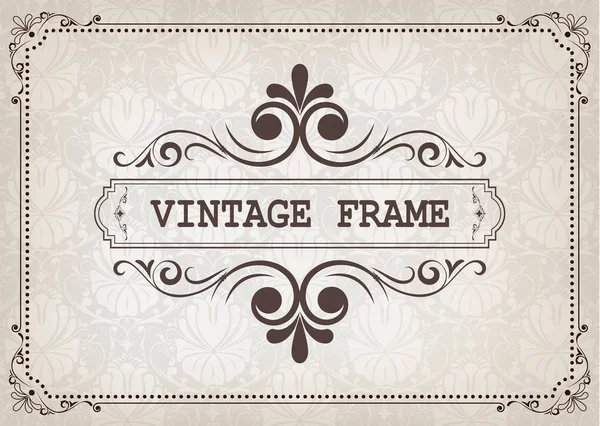 Quadro vintage — Vetor de Stock