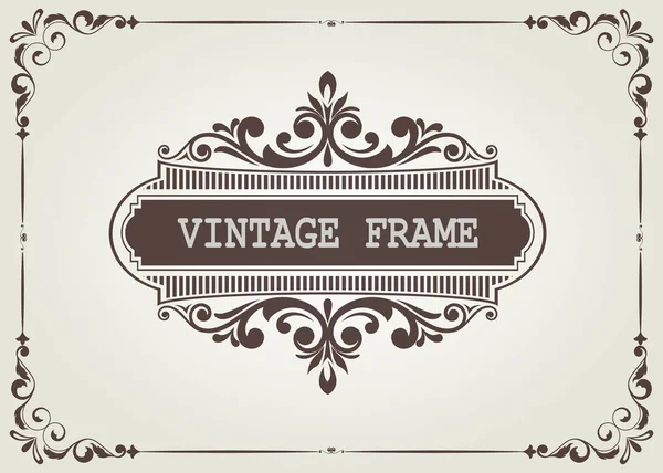 Quadro vintage — Vetor de Stock