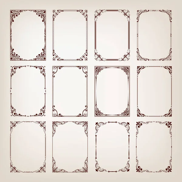 Vintage frames — Stock Vector