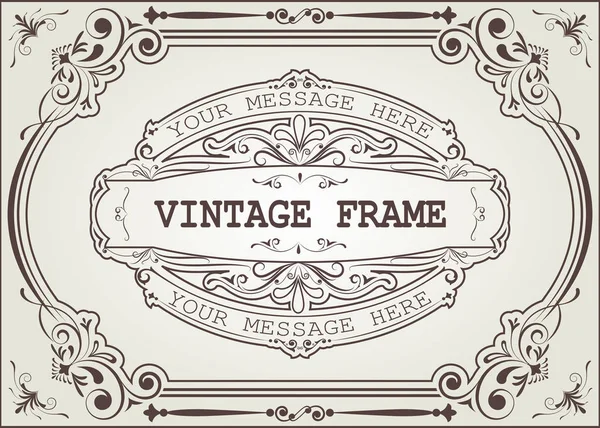 Quadro vintage — Vetor de Stock