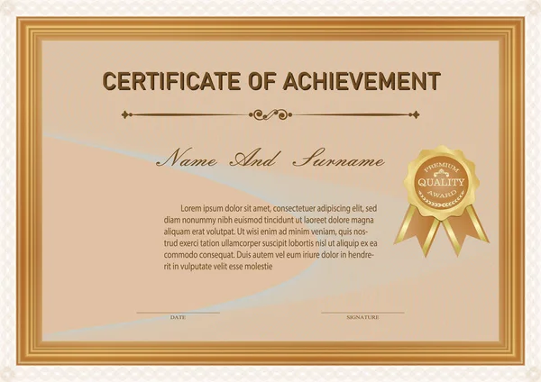Сертифікат вінтажний — стоковий вектор
