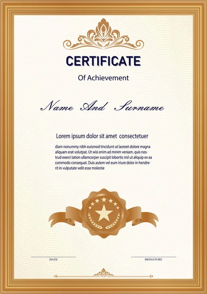 Certificaat Vintage — Stockvector