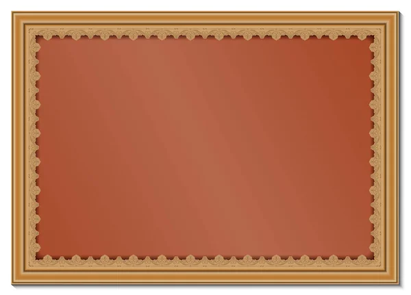 高級ポストカード 証明書 プレミアム招待状や古代の背景 装飾ベクトルのためのヴィンテージスタイルで美しいフィリグリーとレトロな境界線を持つ装飾的なフレーム — ストックベクタ