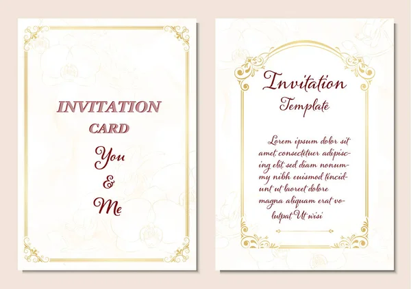 Carte d'invitation — Image vectorielle