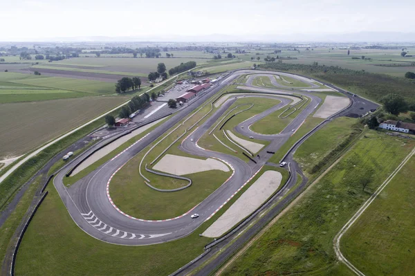 Race track aerial shot — Stock Photo, Image