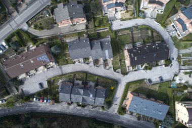 Bir kasabanın havadan bakış açısı