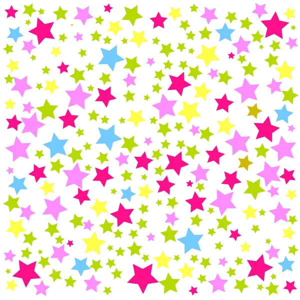 Fondo de estrellas coloridas — Vector de stock