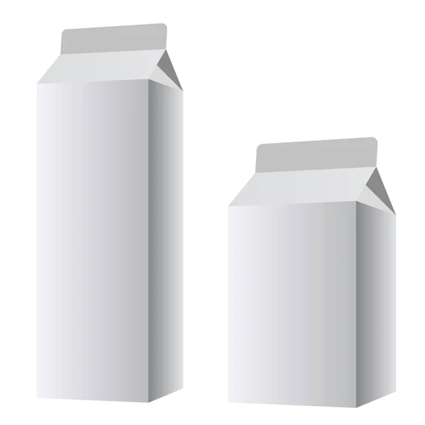 Verpackungen für Milchprodukte. Vektor eps10 — Stockvektor