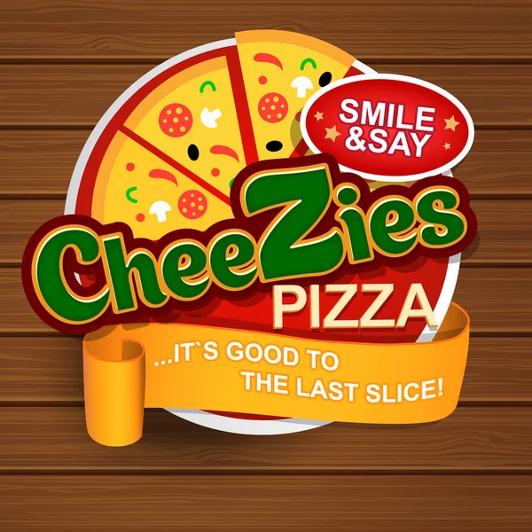 Logotipo da pizza italiana —  Vetores de Stock