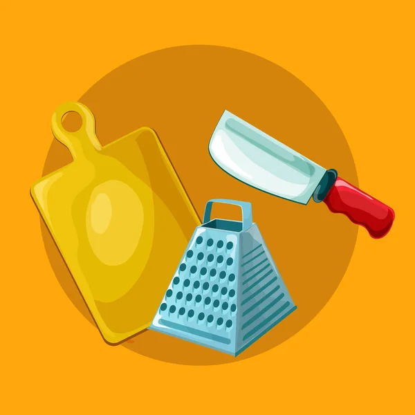 Conjunto de ferramentas de cozinha vetorial. Coleção de utensílios. Muitas ferramentas de cozinha, utensílios, talheres . —  Vetores de Stock