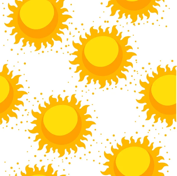 Bright sun for your background or web screensavers. Sun space. — Stock Vector
