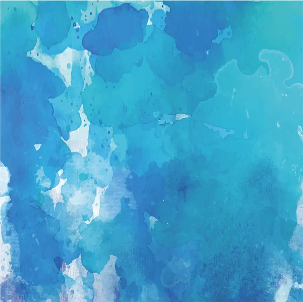 Blue watercolor blot. Vector — Stock Vector